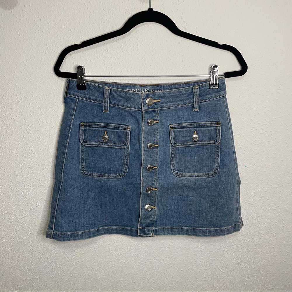 American Eagle A-Line Denim Skirt